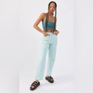 BDG Kate High Rise Cargo Jeans Pants Mint Green 26